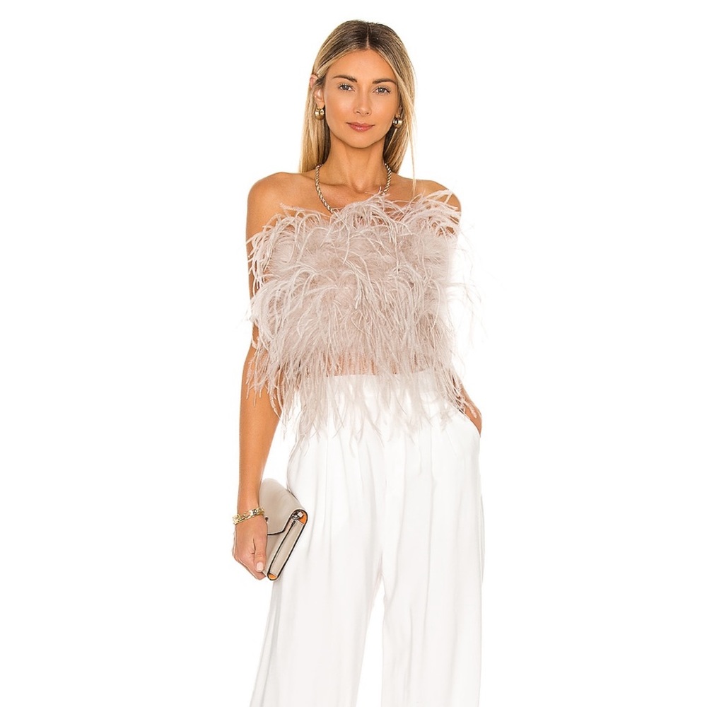 Zaina Feather Top